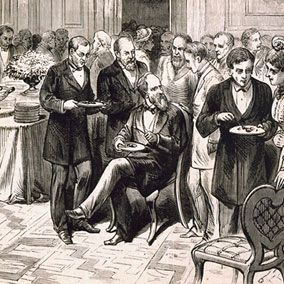 image of a luncheon honoring President Hayes