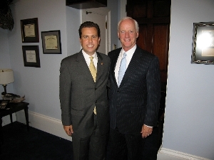 Congressman Boren with former Oklahoma Governor Frank Keating