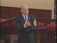 Biden on Senate Floor