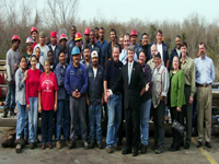 Congressman McCaul meets with the employees of Maass Flange in Sealy