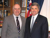 Congressman McCaul discusses water quality and infrastructure issues with Wayne Koltz, of Katy, during his visit to Washington, D.C.
