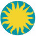 Smithsonian logo: a yellow sun on a blue circle