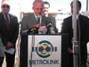 August 20, 2007. Congressman Berman unveils the first of 63 rail crossings at Van Nuys Blvd. and San Fernando Road to receive the sealed corridor treatment that will bring Southern California rail crossings to a new higher safety standard.
