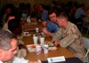 Congressman Lucas enjoys a meal with Oklahoma soldiers at Camp Eggers near Kabul, Afghanistan. 