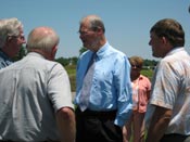 July 6, 2008 - Congressman Ike Skelton (D-MO) visits with members of the Missouri Rural Water Association in Concordia, Missouri.