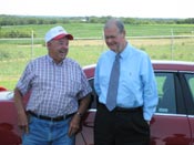 July 6, 2007 - Congressman Ike Skelton (D-MO) visits with members of the Missouri Rural Water Association in Concordia, Missouri.