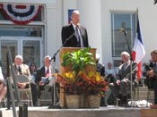 July 7, 2007 - Congressman Ike Skelton addresses those assembled to honor Lafayette.