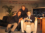 Neil on NightTime with Andy Bumatai.  Jazz singer Jimmy Borges is seated at left