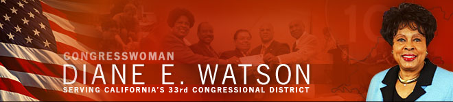 Congressman Diane E. Watson - Representing California's 33rd Congressional District