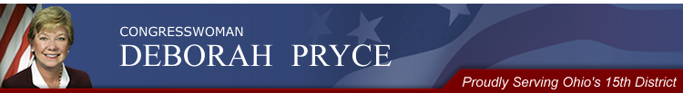 Congresswoman Deborah Pryce...Proudly Serving Ohio's 15th District