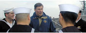 Sailors on the U.S.S. Rodney M. Davis.