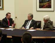 Rural Caucus Co-Chairs John Peterson and Allen Boyd meet with HHS Secy. Tommy Thompson
