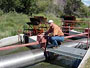 Mike looks at fish screens to protect salmon on the northfork of the Salmon River.