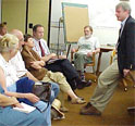 This is an image of Congressman Baird at a Town Meeting.