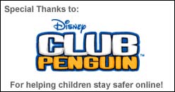 Thanks to Club Penguin for helping children stay safter online!