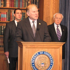 Cong. Chabot speaks at a  press conference to introduce legislation