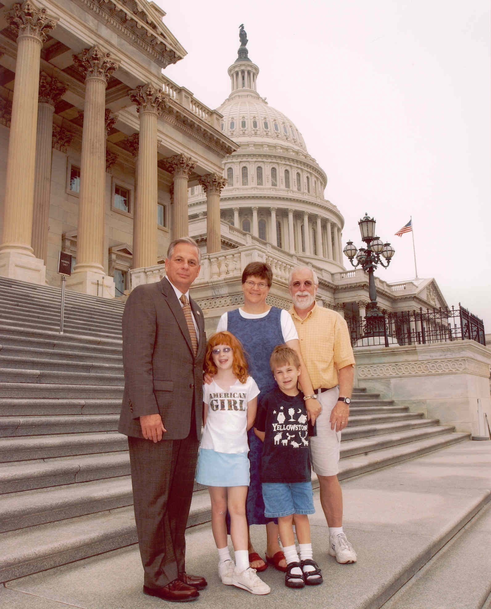 Woody Sixel & Family with Rep. Green
