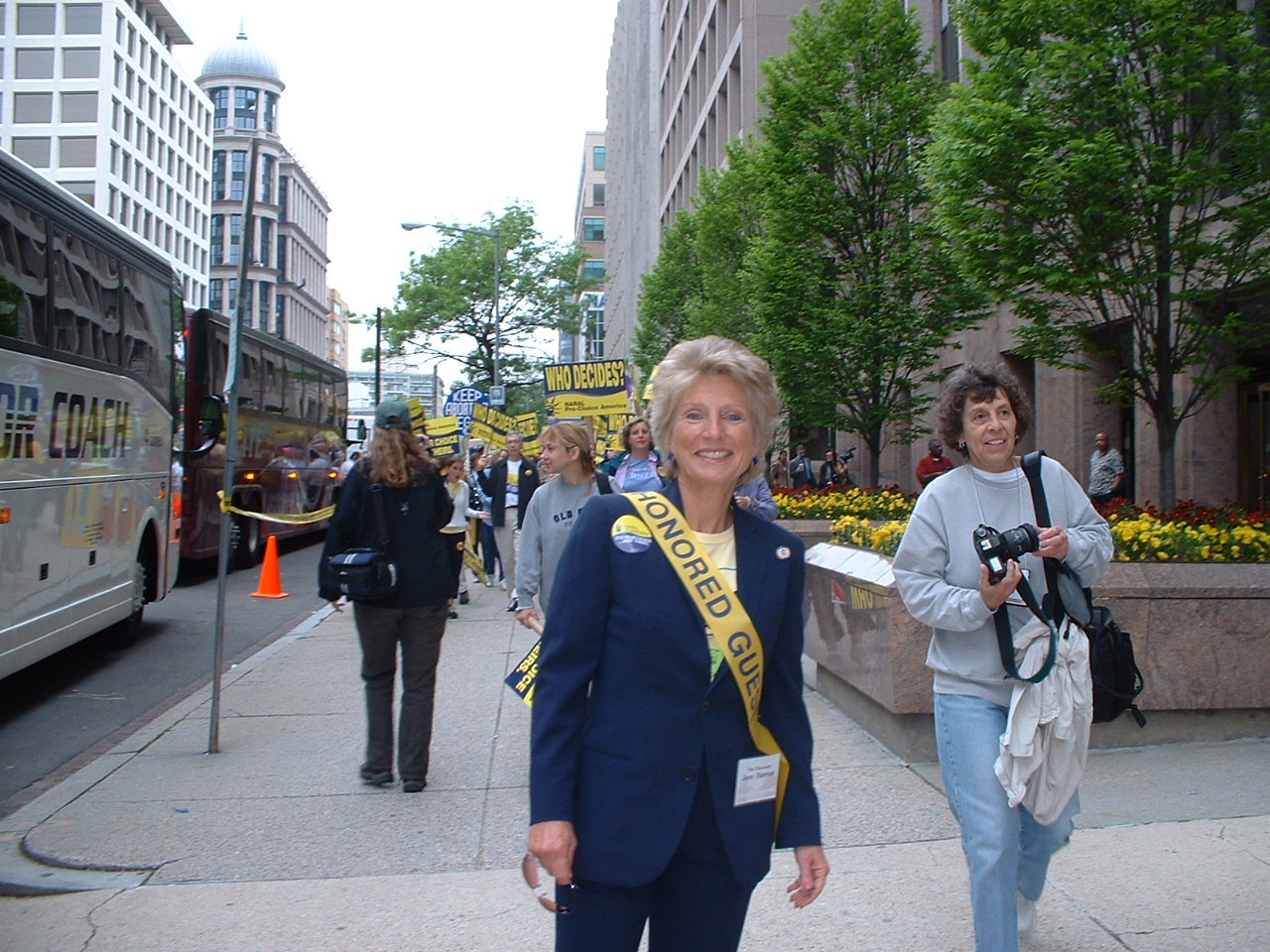 Rep. Harman at the March for Women's Lives in Washington, DC, on April 25.