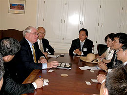 Dan Beard met with representatives from the Legislative Yuan, a government group that administers Taiwan's equivalent of parliament