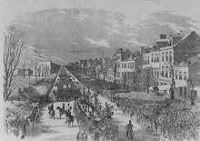 The Inauguration Procession in Honor of President Buchanan Passing through Pennsylvania Avenue, Washington City, March 4th, 1857 (Library of Congress)