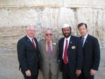 Congressman Neugebauer, along with his fellow Congressional colleagues visit the Wailing Wall, also known as the Western Wall in Jerusalem