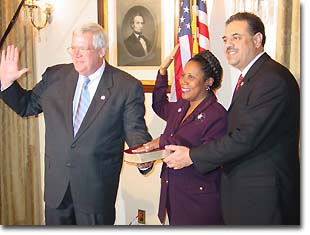Congresswoman Jackson Lee is sworn in as Congresswoman of the 18th District of Texas.