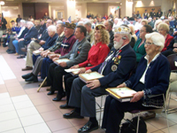 Veterans and volunteers were honored with Senator Crapo's Spirit of Freedom Awards during a Veterans Day ceremony at the Idaho Veterans Home in Boise on November 11, 2008. Idahoans honored for their service to veterans and the nation included Robert Taylor, LaDonna Taylor, H. Norris Lynch, Jeffrey Sugai, Linda Mims, John B. Dunlap, Fran King, Tom Ressler, Chester Kenneth Smith Jr., Vernon Perkins, Max L. Stewart, Juanita Kudronowicz, Cedric DeCory, John (Jack) Higgins, L. Leath Robbins and Delbert A. Norman.