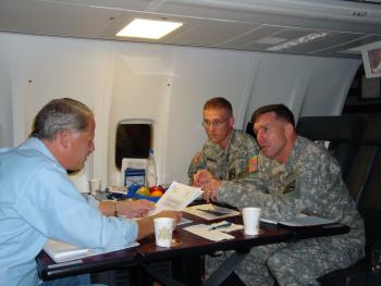 Rep. Israel travels to Afghanistan with Lt. Gen. William Caldwell. 10/12/08