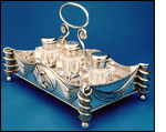 Coin Silver Inkstand image