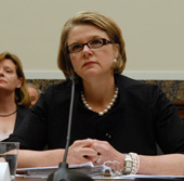 Margaret Spellings, Secretary of Education, testifies before the Education and Labor Committee