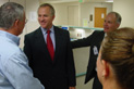 Steve Buyer meets with staff at Bloomington Hospital