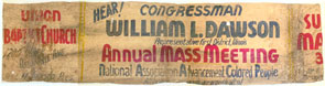 The third consecutive African American to serve from a South Chicago district, Representative <a href="/member-profiles/profile.html?intID=27">William Dawson</a> of Illinois participated in an NAACP annual meeting held at the Union Baptist Church in Baltimore, Maryland.