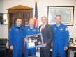 Steve Buyer meets with Astronauts Ken Bowersox (Bedford, Indiana), Nikolai Budarin, Don Pettit, and Larry Spencer regarding their most recent mission to space.