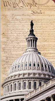 The Constitution of the United States and U.S. Capitol Building