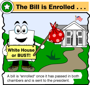 The Bill is Enrolled cartoon