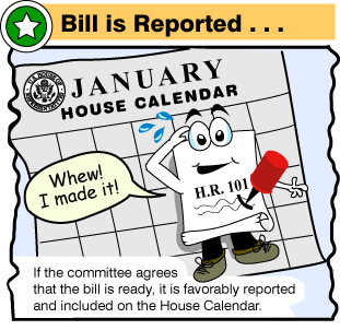 Bill is Reported cartoon