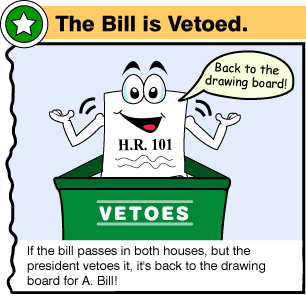 The Bill is Vetoed cartoon