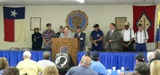 
Texarkana  Lincoln visits with veterans at the American Legion
 