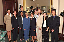 Senator Murray with the Summer 2003 DC Intern crew.