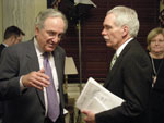 Senator Harkin standing with Edward T. Schafer