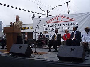On Saturday, September 20, 2008, Congressman Snyder spoke at the Grand Opening Gala of the Mosaic Templars Cultural Center.