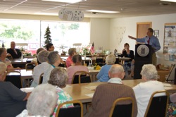 Senator Carper visits the Laurel Senior Center