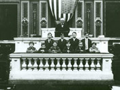 House Pages on the rostrum in the House Chamber (1910)