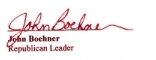 Rep. John Boehner, Republican Leader