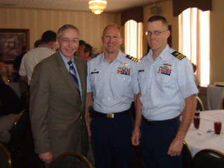 thumbnail image: Congressman Davis with members of the Coast Guard.