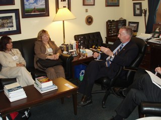 thumbnail image: Congressman Davis with Tracey Lamb and Dr. Rosie Young