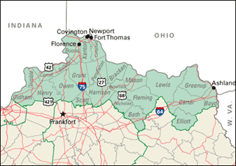 Kentucky District Map