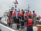 Rep. Israel tours Fire Island inlets with the U.S. Coast Guard, Army Corps of Engineers and Sen. Chuck Schumer. 8/6/08