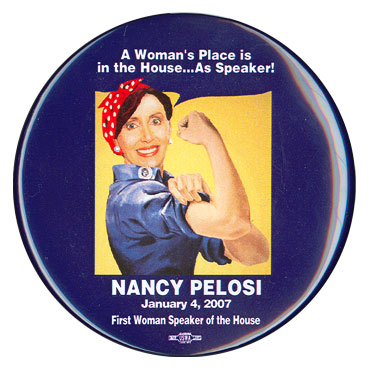 Nancy Pelosi Speaker Button, 2007