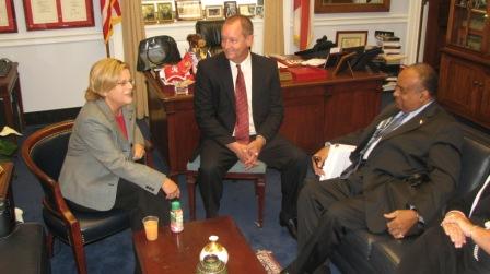 Congresswoman Ileana Ros-Lehtinen meets with a delegation from Blue Cross Blue Shield in Washington.